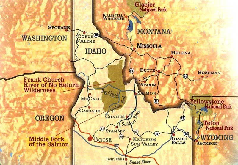 Directions and Maps - Idaho Wilderness Company