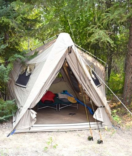 tent fish camp